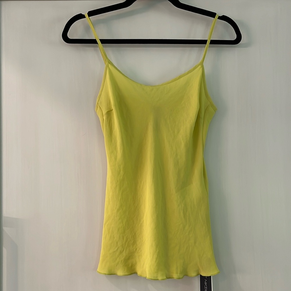 NWT Marc Cain yellow silk camisole.